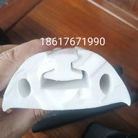 D-Type White Rubber Marine Dock Bumper Strip for Yachts and Fishing Boats
