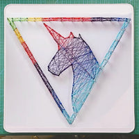 DIY String Art Kit for Kids and Adults, Nordic Style Starry Sky Animal Pattern Nail Winding Craft Set
