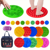 Sensory Tactile Mat Set for Kids - Early Education Silicone Toys