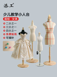 Miniature BJD Doll Dress Form Mannequin for Sewing and Display