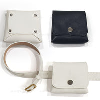 Women's PU Leather Golf Rangefinder Pouch with 4 Ball Holders