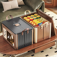 Vintage Storage Box with Handle for Clothes, Snacks, and Toys - Home Organizer Basket