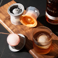 Large Sphere Ice Mold for Whiskey and Cocktails, Reusable Ice Ball Maker