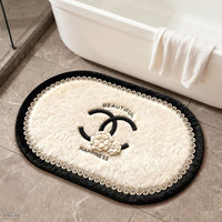 Diatomaceous Earth Bath Mat Absorbent Non-Slip Quick Dry Bathroom Rug