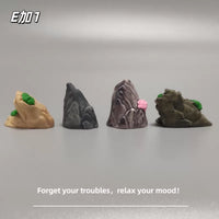 Miniature Resin Mountain Aquarium Ornament for Micro Landscape Decor