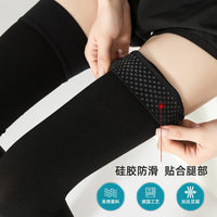 Meikesi Class 2 Compression Stockings Calf-Length Open-Toe Graduated Pressure Socks