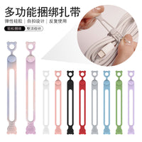 Multi-functional Silicone Cable Organizer Ties for Earphones and Charging Cords