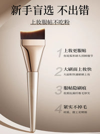 Japanese Foundation Brush Set with Palette and Spatula/Sponge for Flawless Makeup Application