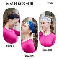 Athletic Sweatband Headband for Yoga Running Badminton - Moisture-Wicking & Non-Slip
