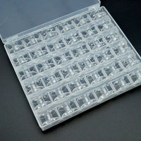 Sewing Machine Bobbin Case with 36 Transparent Bobbins and Thread