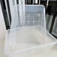Transparent Double-Layer Cat Litter Box with Lid for Easy Cleaning, Elevated Design, Suitable for Cats and Turtles
