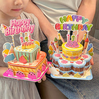3D Puzzle DIY Birthday Cake Model Kit
