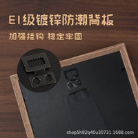 3D Hollow Mini Square Photo Frame for Tabletop Display, Wooden DIY Picture Calligraphy Empty Frame