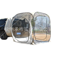 PVC Transparent Car Tail Extension Tent for Camping and Sunroom Use, Automatic Pop-Up, 2-4 Person