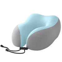 Travel U-Shaped Neck Pillow with Storage Case for Airplane, Train and Car