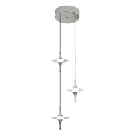 Modern Luxury Crystal Star Pendant Light for Bedroom Bedside Staircase Entryway
