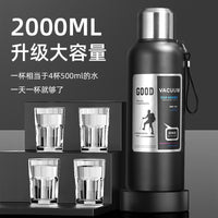 316 Stainless Steel Insulated Water Bottle with Handle for Outdoor Travel and Sports