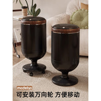 Large Capacity Trash Can with Lid and Wheels for Kitchen, Living Room, Bathroom