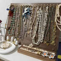 Jewelry Display Stand for Necklaces and Earrings, Large Capacity Organizer for Retail and Home Use