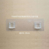Self-Adhesive Wall Mount Hooks and Holders for Shelves, Tissue Boxes, and Toothbrush Racks