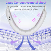 Microcurrent V-Face Massager with EMS, Heat, and Vibration for Facial Sculpting and Skin Rejuvenation