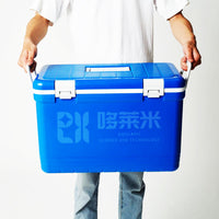 Portable Medical Insulated Cooler Box for Biological Samples, Breast Milk, and Insulin Transport, 33L