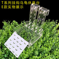 Acrylic Turtle Basking Platform with Suction Cups for Aquarium Tank