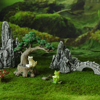Aquarium Mountain Ornament Fish Tank Decoration Resin Rockery Landscape Creative Planter Micro-Landscape