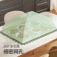 Antibacterial Food Cover Tent for Dining Table, Foldable Mesh Screen Food Protector, Dustproof and Insect-Proof