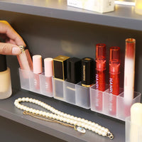 Wall-Mounted 3-Compartment Organizer for Small Items, No-Drill Storage for Tweezers, Scissors, Eyebrow Pencils, Brushes, Lipsticks