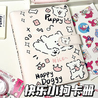 Korean Style Cartoon Fish A5 PU Leather Photocard Holder Album for K-Pop Photocards