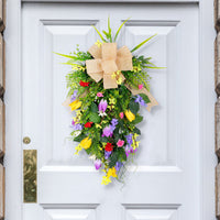 Spring Tulip Upside-Down Tree Garland for Romantic Wedding & Window Decor