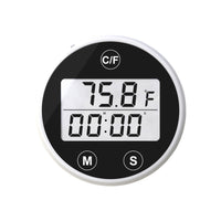 Mini Ice Bath Thermometer with Timer and Waterproof Alarm for Cold Plunge