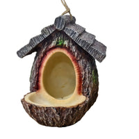 European Garden Hanging Bird Feeder House Resin Craft Ornament
