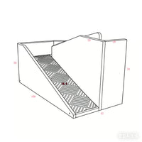 Pet Ramp for Bedside, Small Dog Stairs, Pet Ladder for Getting on Bed