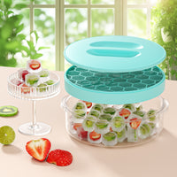 Large Food-Grade Silicone Ice Cube Mold with Storage Box for Clear Round Ice Balls