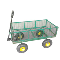 Folding Garden Cart with Wheels, Utility Wagon for Hauling, Flatbed Trailer