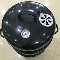 Wholesale Household Charcoal Grill Enamel Roasting Pan Three-in-One Multifunctional Smoker BBQ Grill