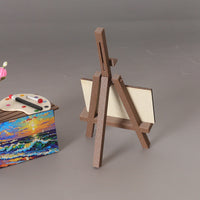 Dollhouse Miniature Easel with Painting for BJD Photography Props