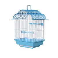 Portable Metal Bird Cage for Parakeets, Finches, Peonies, and Small Birds - Travel Carrier with Handle