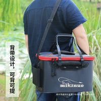 Portable Fishing Bucket Live Fish Box Thickened Multi-functional Folding Water Bucket Fishing Guard Container