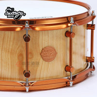 Doc Sweeney USA Handcrafted Flame Birch Stave Snare Drum 14x7 inch