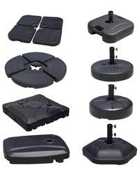 Water-Fillable Umbrella Base for Outdoor Cantilever and Patio Umbrellas