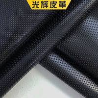PVC Faux Leather Fabric for Bags, Notebooks, and Stationery with Perforated Dot Texture