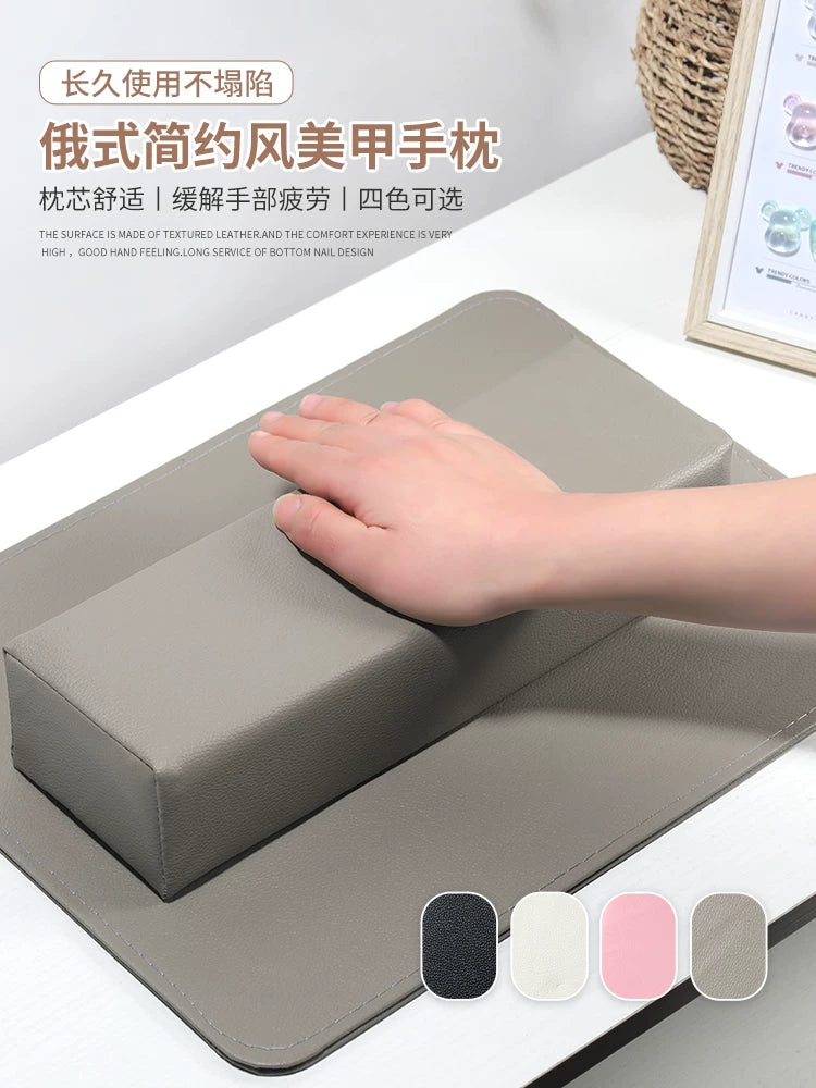 Minimalist Japanese Style Nail Arm Rest and Mat Set for Manicure Salons