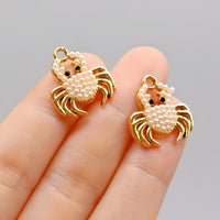 Cartoon Seashell Starfish Alloy Charms for DIY Jewelry Making