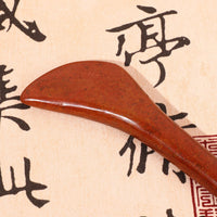Red Bian Stone Gua Sha Massage Tool for Face and Eyes