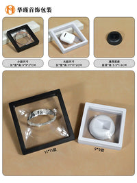 PE Film Suspension Jewelry Display Box Anti-oxidation Transparent Storage for Bracelets Necklaces Earrings