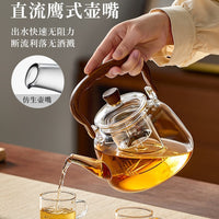 Thickened Glass Teapot with Handle, Heat-Resistant Kettle for Tea Brewing and Healthy Steaming, Large Capacity
