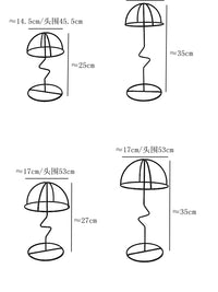 Iron Art Hat Display Stand for Home and Store